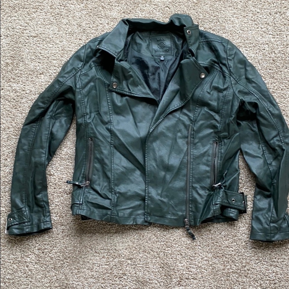 Leather coat